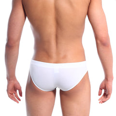 MetroMaleWear Bella Swim bikini white briefs with smooth form-fitting design for comfortable swimwear use
