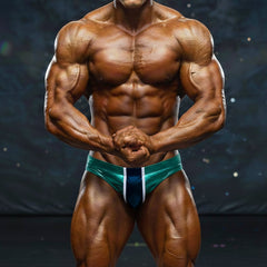 MetroMaleWear MetroMuscleWear Competition Suit Green 4974-07