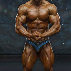 MetroMaleWear MetroMuscleWear Ajax Competition Suit Blue 4974-46