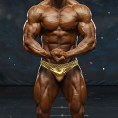 MetroMaleWear MetroMuscleWear Jupiter Competition Suit Gold 4974-90