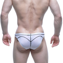 MetroMaleWear WAHOO SHEER Swim Bikini White 4989-S00