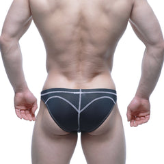 MetroMaleWear WAHOO SHEER Swim Bikini Black 4989-S20