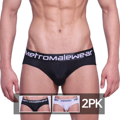 MetroMaleWear Microfiber Hip Brief 2PK 5003-2PK