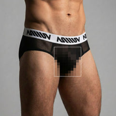 MetroMaleWear Mesh Hip Brief Black 5003-44