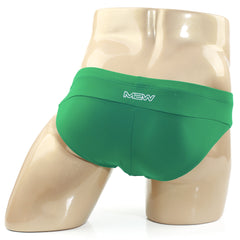 Green mew briefs from metromalewear aluche bikini green 5043-17 displayed on a mannequin front view