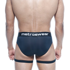 MetroMaleWear Garter Hip Brief Black 5103-21