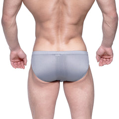 MetroMaleWear Vasco Hip Brief Gray Mesh 5103-42