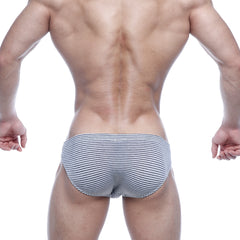 MetroMaleWear Vasco Hip Brief Gray Stripe 5103-46