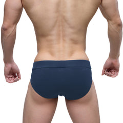 Navy blue metroMalewear deseo brief 5503-28 with smooth fitted design in breathable fabric for everyday comfort