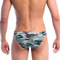 MetroMaleWear Slim Hip Bikini Green Camo 6003-64
