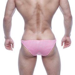 MetroMaleWear Xtreme Bikini Pink Plaid 6005-42
