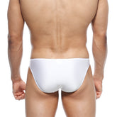 MetroMaleWear max bulge bikini white 6007-00 smooth textured white briefs with a snug fit for maximum comfort