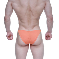 Orange textured briefs metroMalewear fantasy bikini 6116-14 designed for comfort and stylish fit