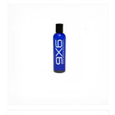 Blue axe body wash bottle with black cap and white lettering labeled 9x6 lube for moisturizing skin care