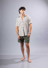 CHEMISE À MANCHES MANCHÉES EN MAILLE TEXTURÉE
