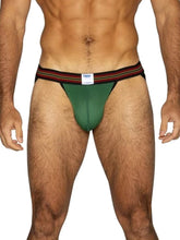 Green BIKE Athletic BAS305 performance mesh jockstrap for men.
