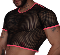 Boox Fuchsia Crop Top front view by Gigo Underwear