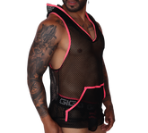 Boox Fuchsia Hoody T Shirt front view by Gigo Underwear