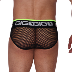 Boox Yellow Brief back view by Gigo Underwear