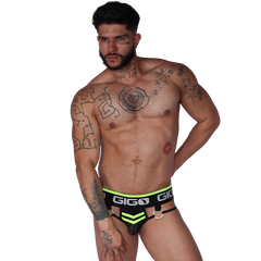 Boox Yellow Brief on model by Gigo Underwear