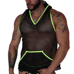 Boox Yellow Hoody T Shirt front view by Gigo Underwear