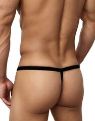 WildmanT Big Boy Pouch Micro-String aus Baumwolle in Armeegrün und Hellbraun