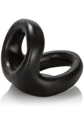 COLT Snug Tugger black silicone novelty toy, featuring a curved figure-eight double-loop design.