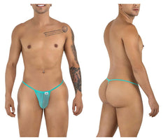 CandyMan 9586 G-String Color Aqua Mesh - EricSaloDesign.com