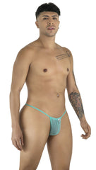 CandyMan 9586 G-String Color Aqua Mesh - EricSaloDesign.com