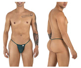 CandyMan 9586 G-String Color Bottle Green Mesh - EricSaloDesign.com