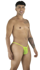 CandyMan 9586 G-String Color Hot Green Mesh - EricSaloDesign.com