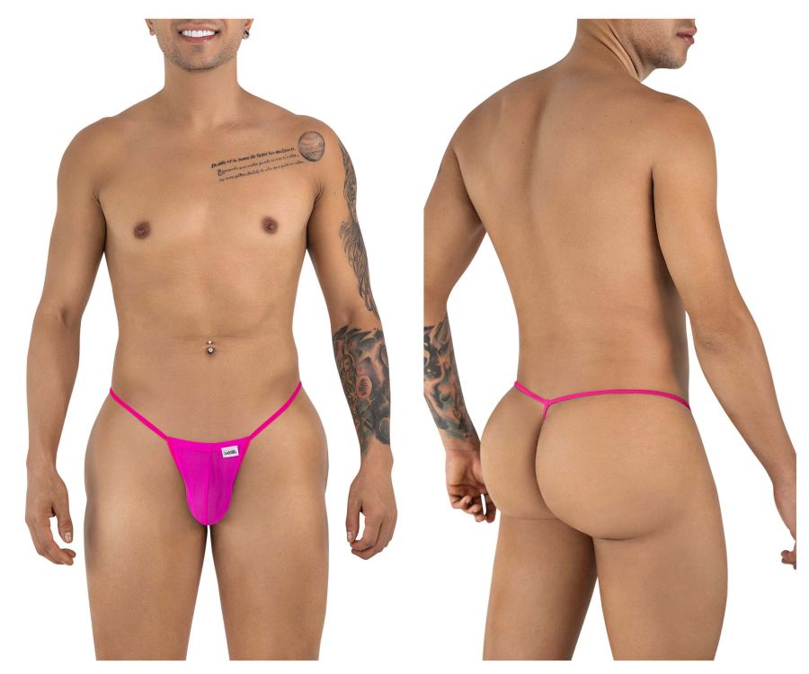 CandyMan 9586 G-String Color Magenta Mesh - EricSaloDesign.com