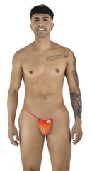 CandyMan 9586 G-String Color Orange Print - EricSaloDesign.com