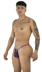 CandyMan 9586 G-String Color Purple Mesh - EricSaloDesign.com