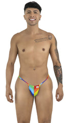 CandyMan 9586 G-String Color Rainbow Print - EricSaloDesign.com