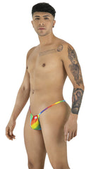CandyMan 9586 G-String Color Rainbow Print - EricSaloDesign.com