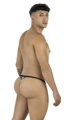 Black thong with subtle camo pattern from candyman 99939 thongs color camo, shown from the back side