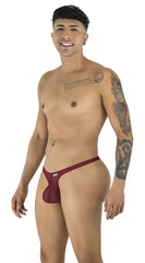 CandyMan 99954 Thongs Color Burgundy Mesh