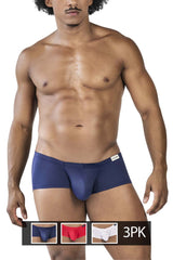 Clever 229949 Lot de 3 boxers latins australiens Couleur : rouge, bleu et blanc