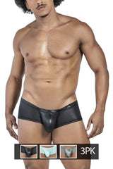 Clever 229952 3er-Pack australische Latino-Badehosen, Farbe Blau-Grün-Schwarz