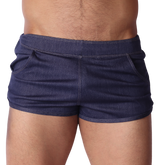Denim Blue Hot Shorts by Gigo Underwear
