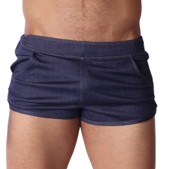 Denim Blue Hot Shorts by Gigo Underwear