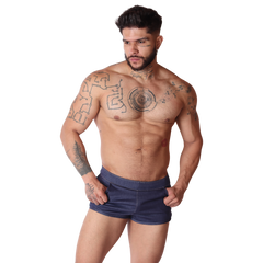 Denim Blue Hot Shorts on model by Gigo Underwear