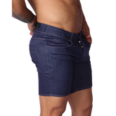 Denim Blue Shorts front view by Gigo Underwear