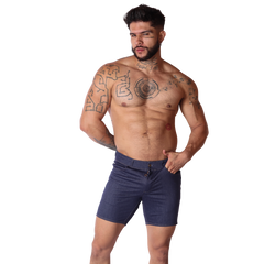 Denim Blue Shorts on model by Gigo Underwear