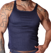 Denim Blue Tank by Gigo Underwear