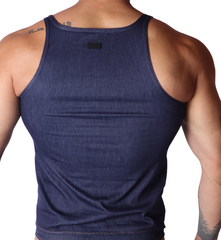 Denim Blue Tank back view by Gigo Underwear