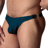 Dinamic Green Swim G String front view by Gigo Underwear