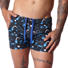 Dog Blue Shorts by Gigo Underwear