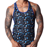Dog Blue Tank by Gigo Underwear